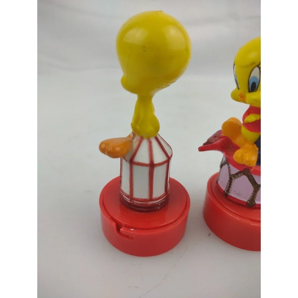Lot of 2 Tweety Bird Looney Tunes Cartoon Rubber Stamps Vintage